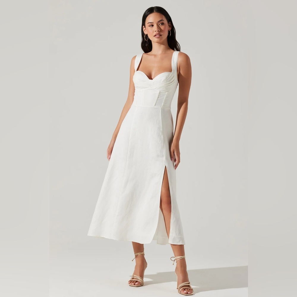ASTR Estella Corset Midi Dress - M